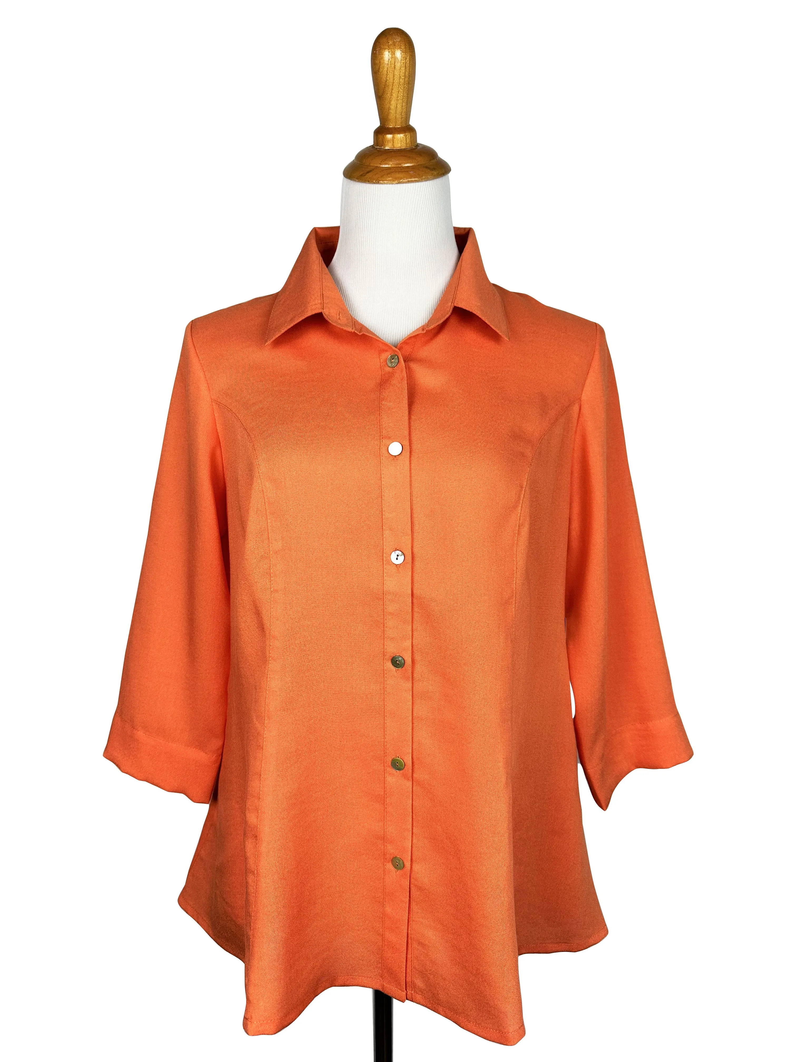 AA224 - Veronica Button-Up Linen Blouse