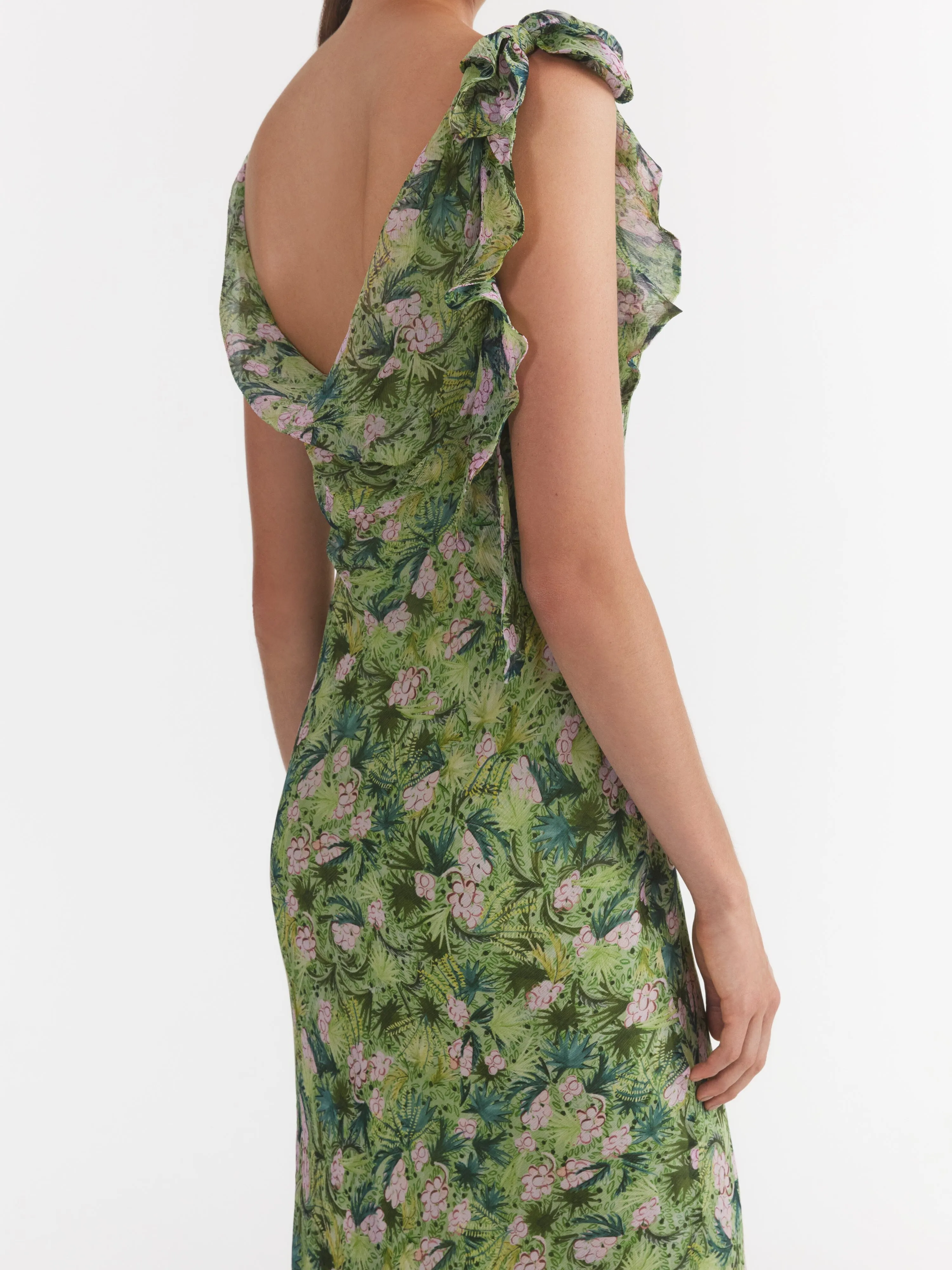 Asher B Dress in Palmetto Fern