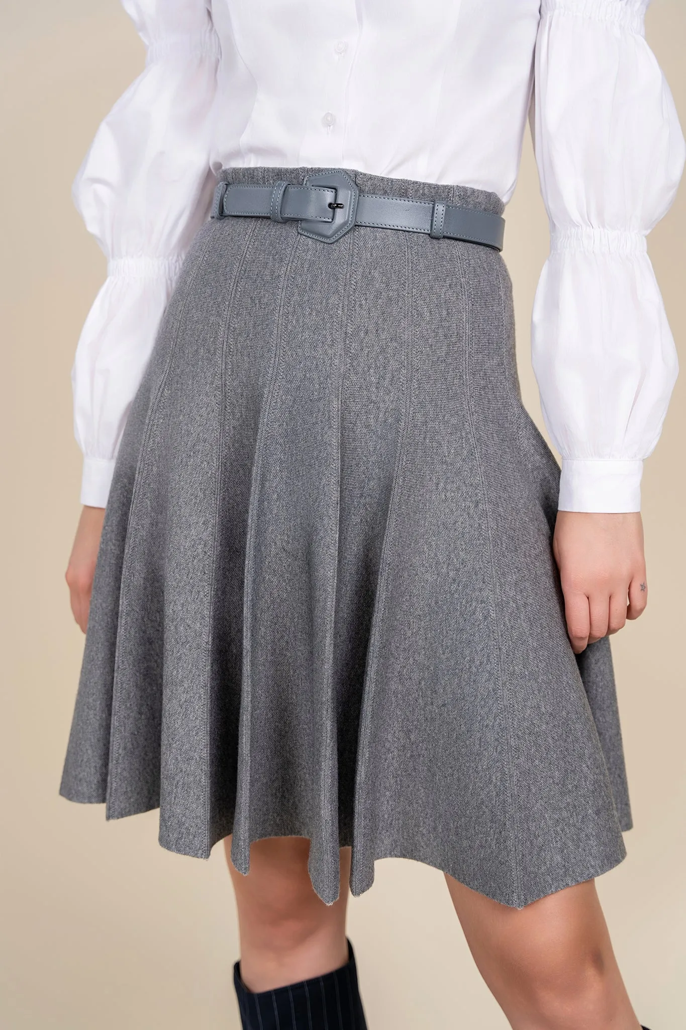 Bailey Skirt in Steel