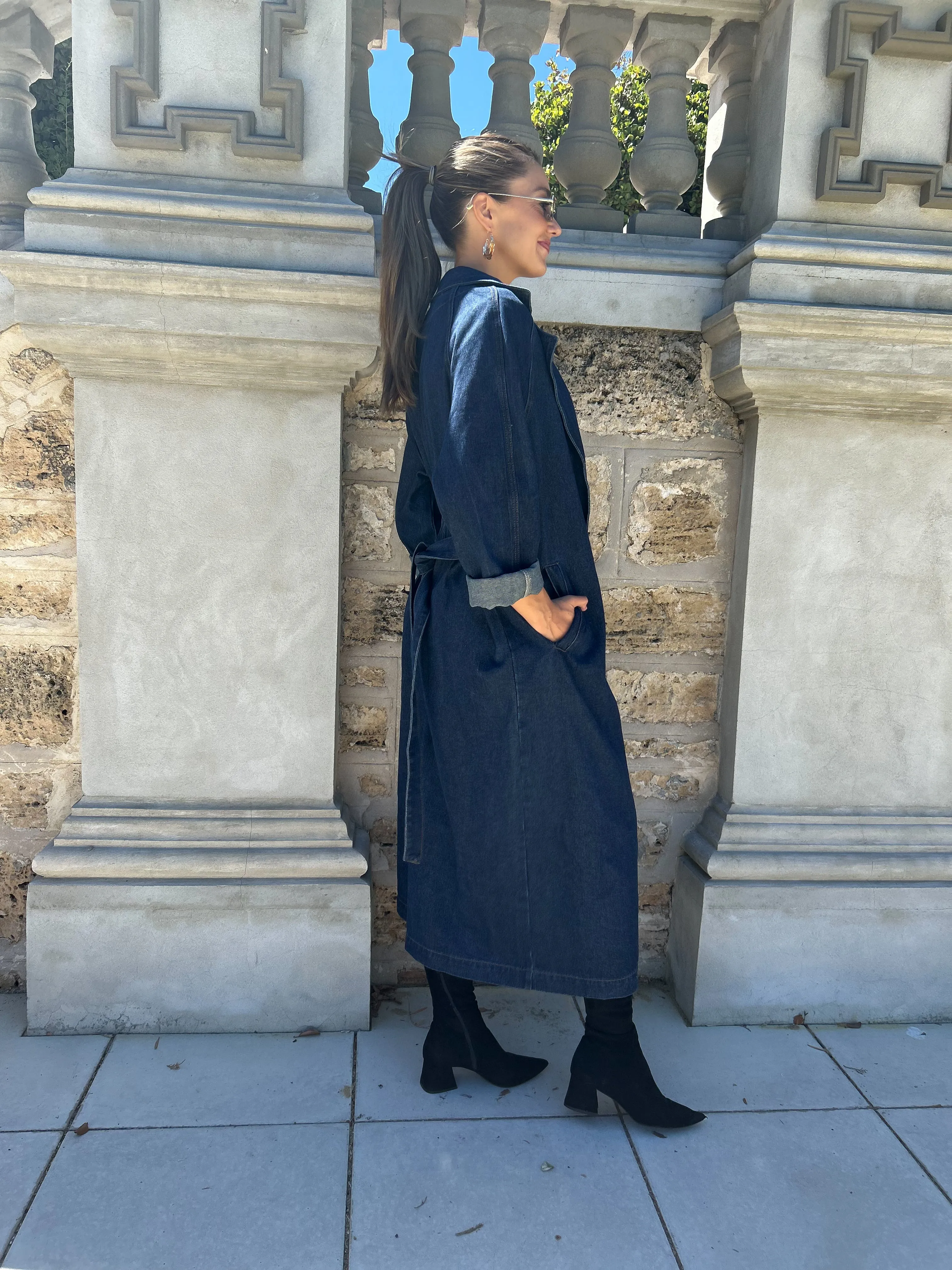 BRODY Denim Trench