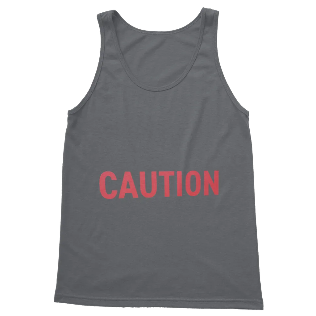 Caution Classic Adult Vest Top