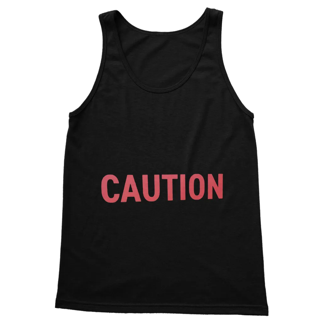 Caution Classic Adult Vest Top