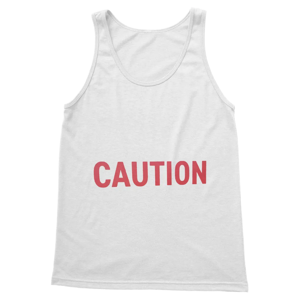 Caution Classic Adult Vest Top