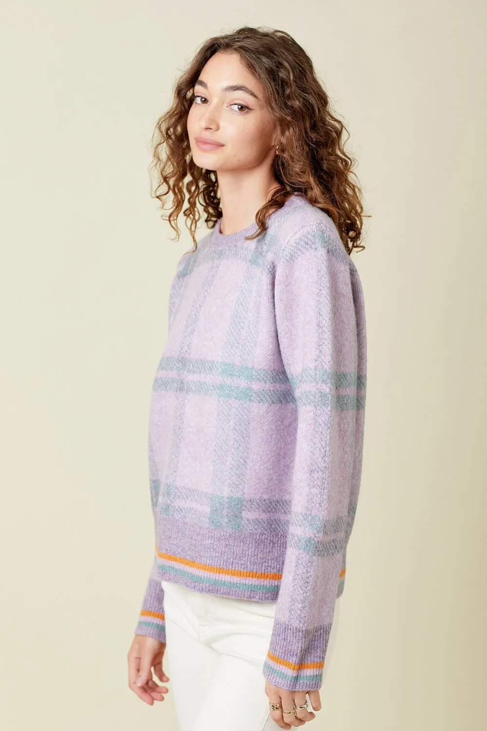 Checker Pullover Sweater