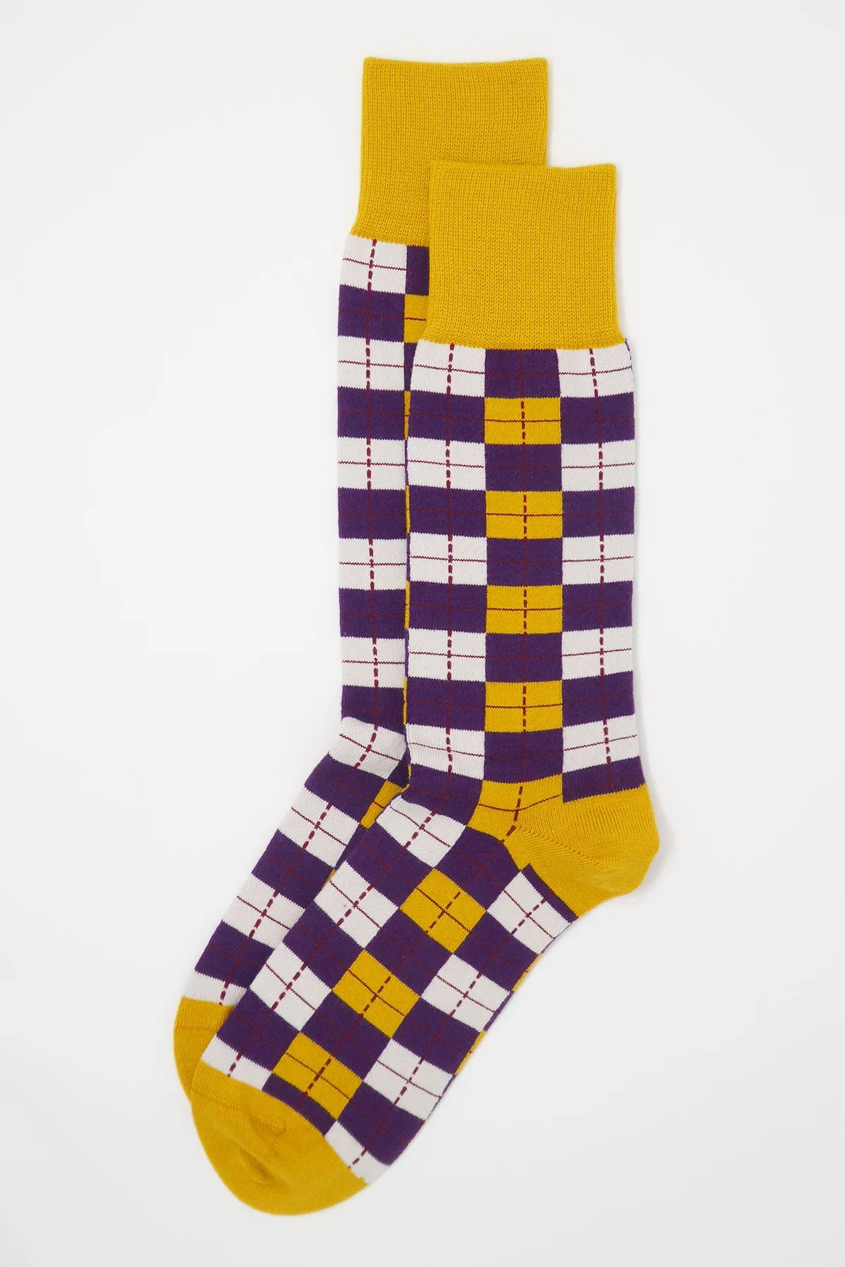 Checkmate Men's Socks - Gold