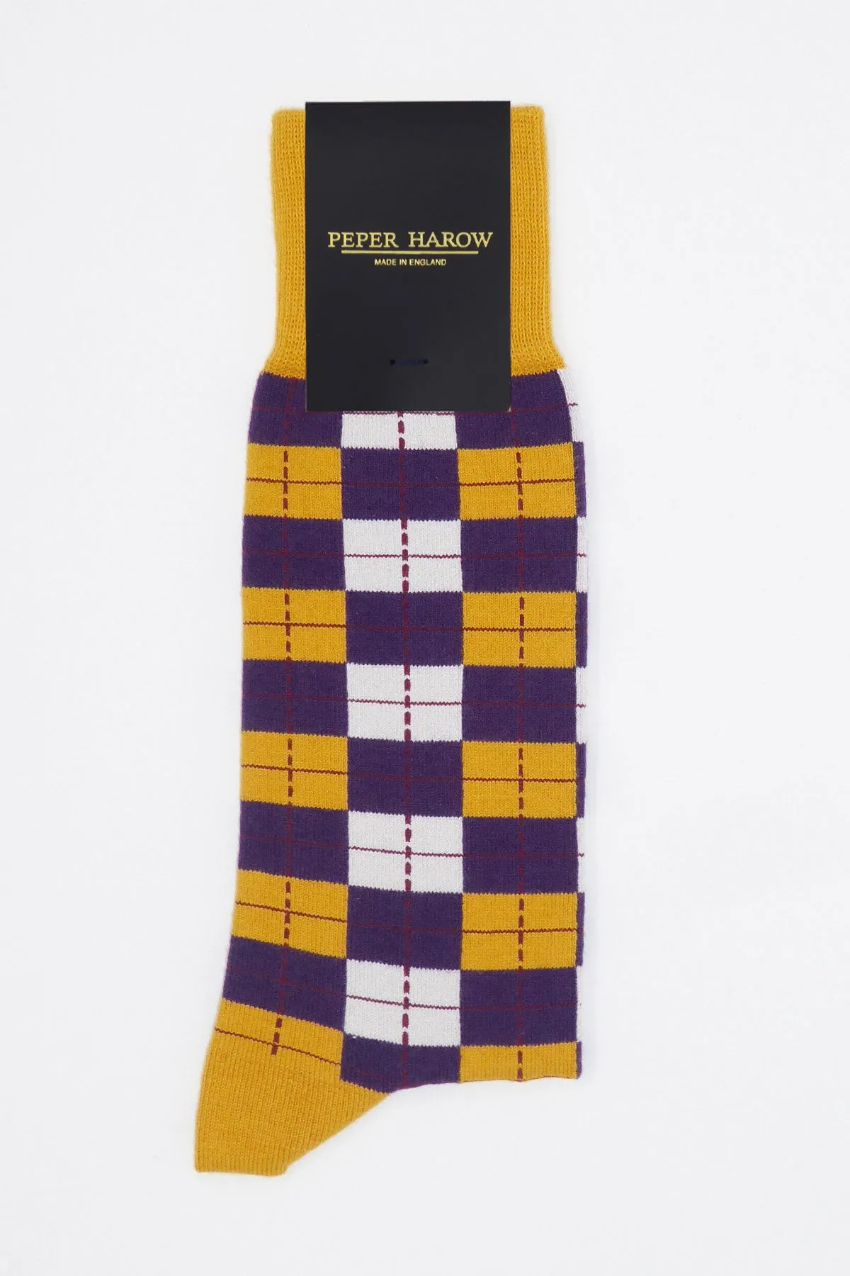 Checkmate Men's Socks - Gold