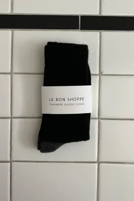 CLASSIC CASHMERE SOCKS BLACK