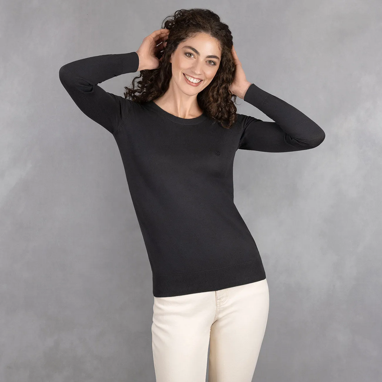 Cotton Pullover Round Neck Women