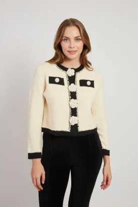 Danielle Gilet/Cardigan - Ecru