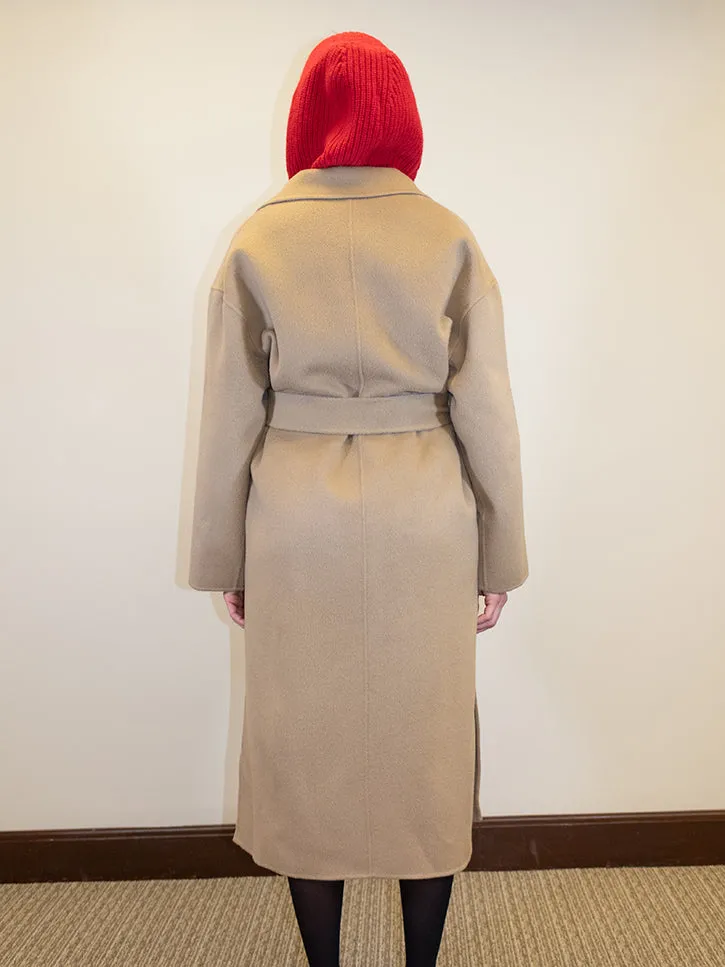 Dunst Handmade Cashmere Robe Coat, Camel