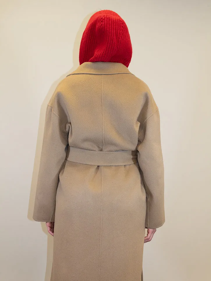 Dunst Handmade Cashmere Robe Coat, Camel