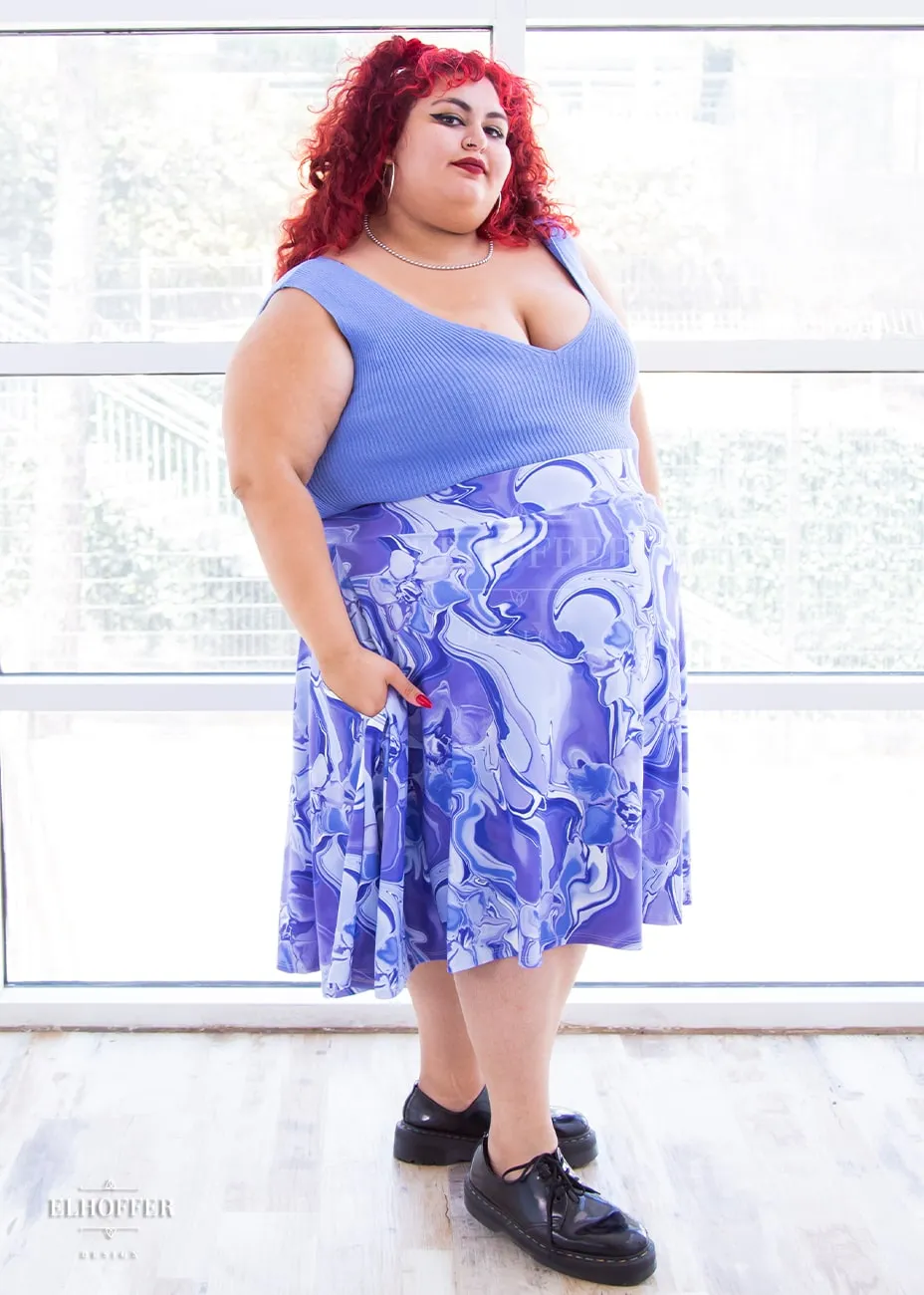 Essential Julie Skirt - Periwinkle Marble