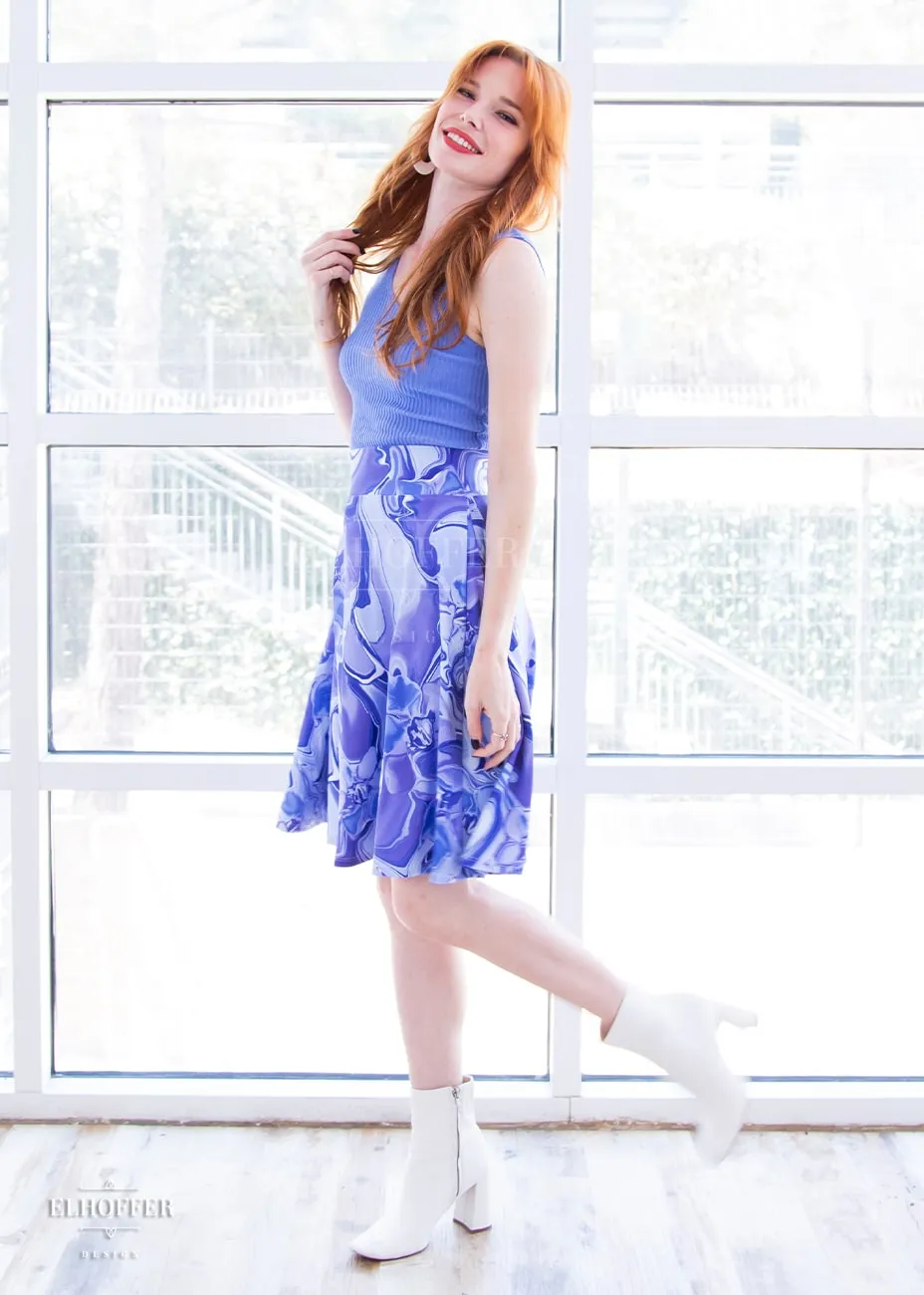 Essential Julie Skirt - Periwinkle Marble