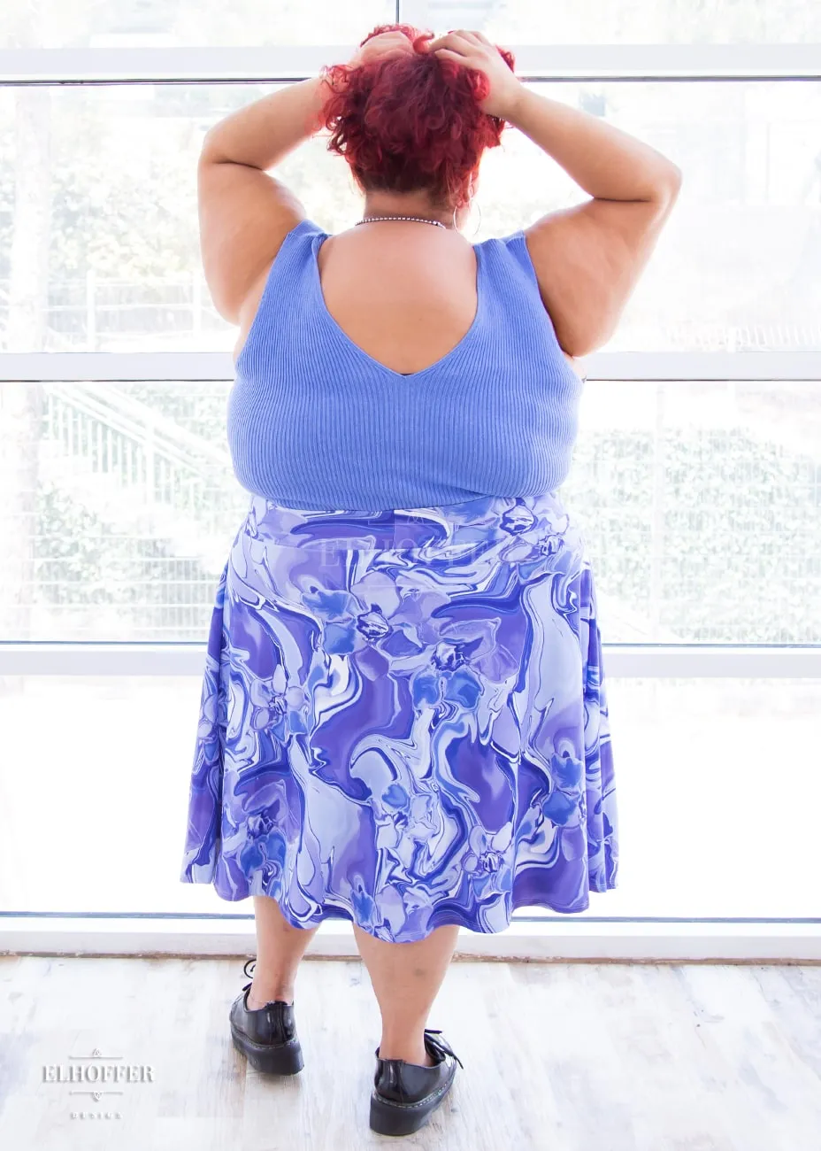 Essential Julie Skirt - Periwinkle Marble