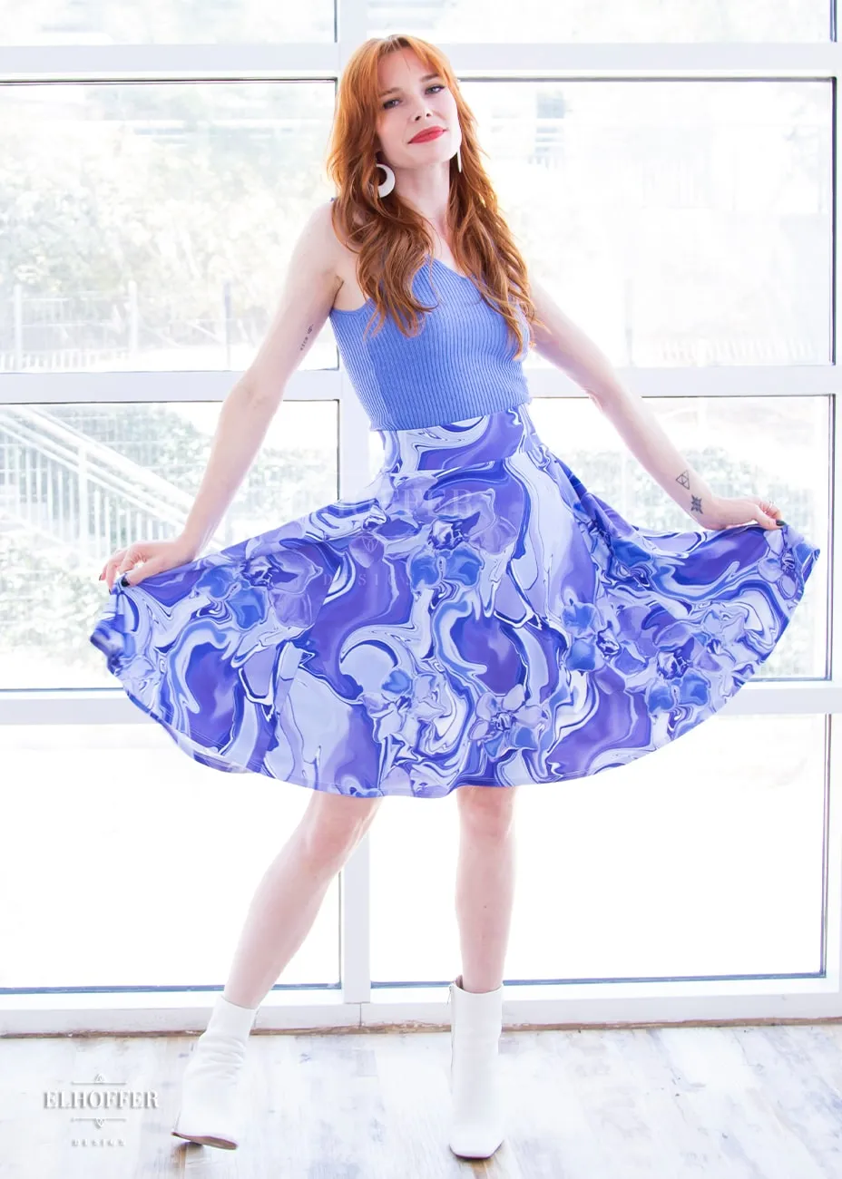 Essential Julie Skirt - Periwinkle Marble