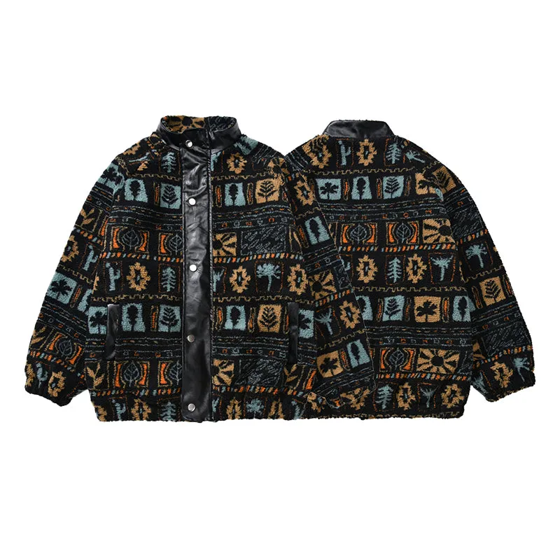 Faire Echo Hip-Hop Vintage Fleece Coat