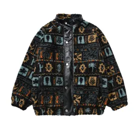 Faire Echo Hip-Hop Vintage Fleece Coat