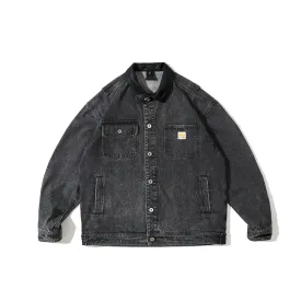 Faire Echo washed PU denim Work Jacket