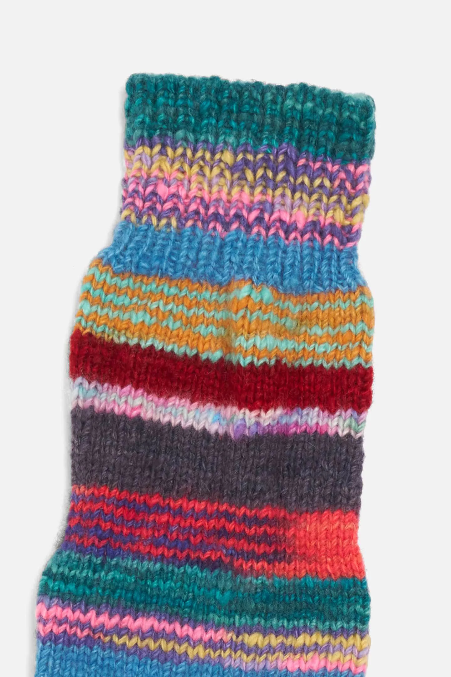 Hand Knit Mismatched Sock