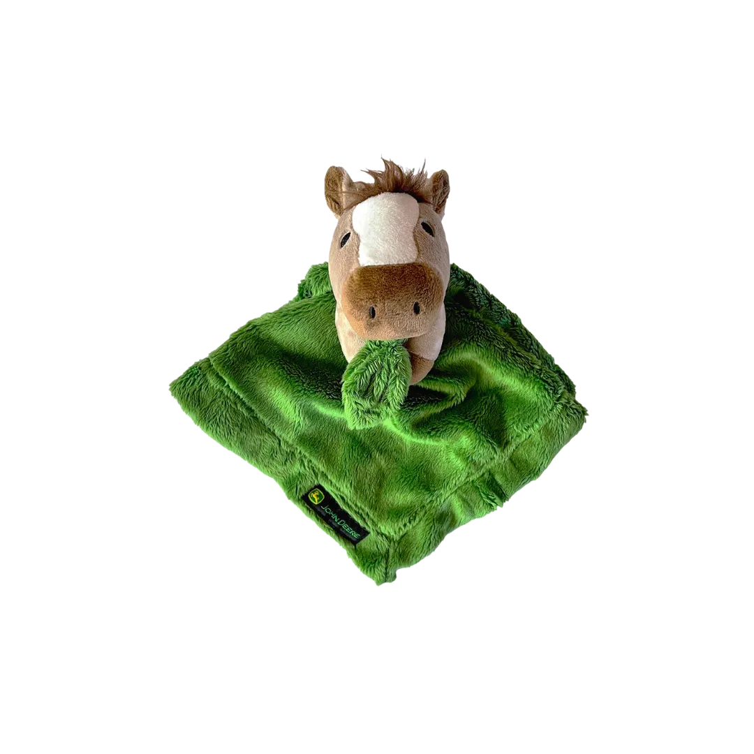 John Deere Kid's Baby Horse Cuddle Green Blanket