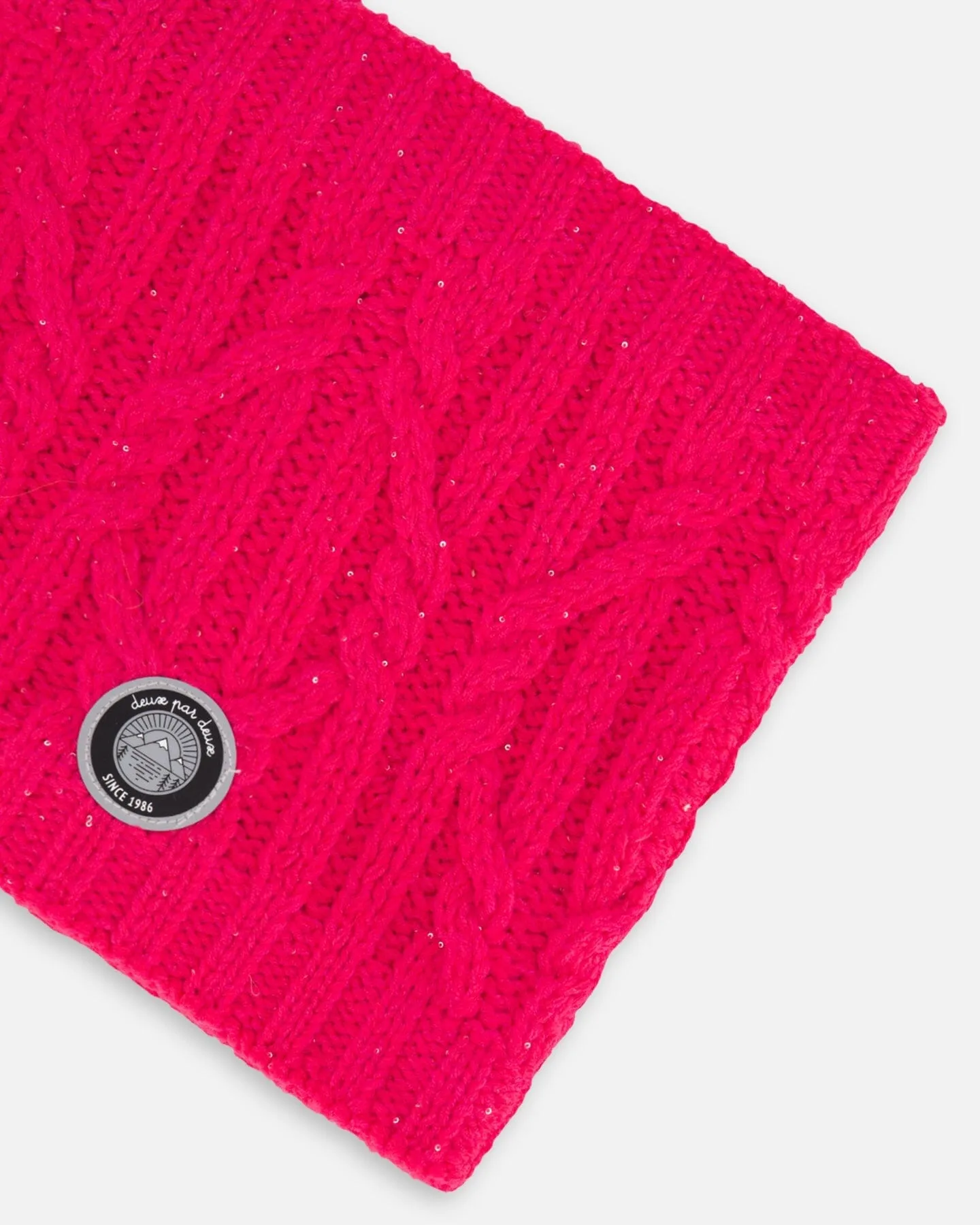 Knit Neckwarmer Fuschia Pink by Deux par Deux