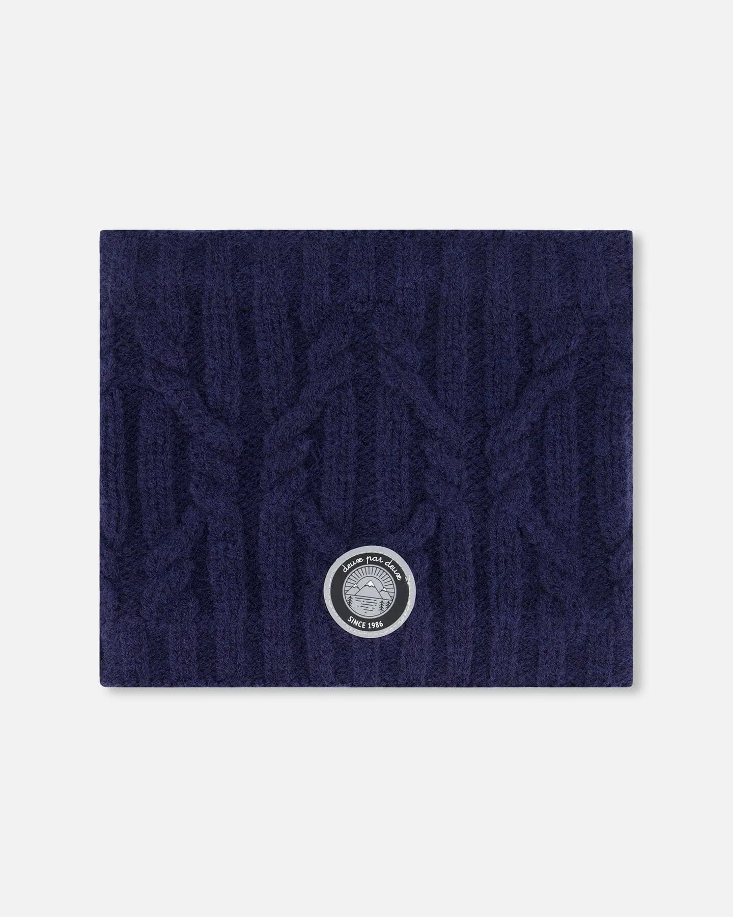 Knit Neckwarmer Navy by Deux par Deux