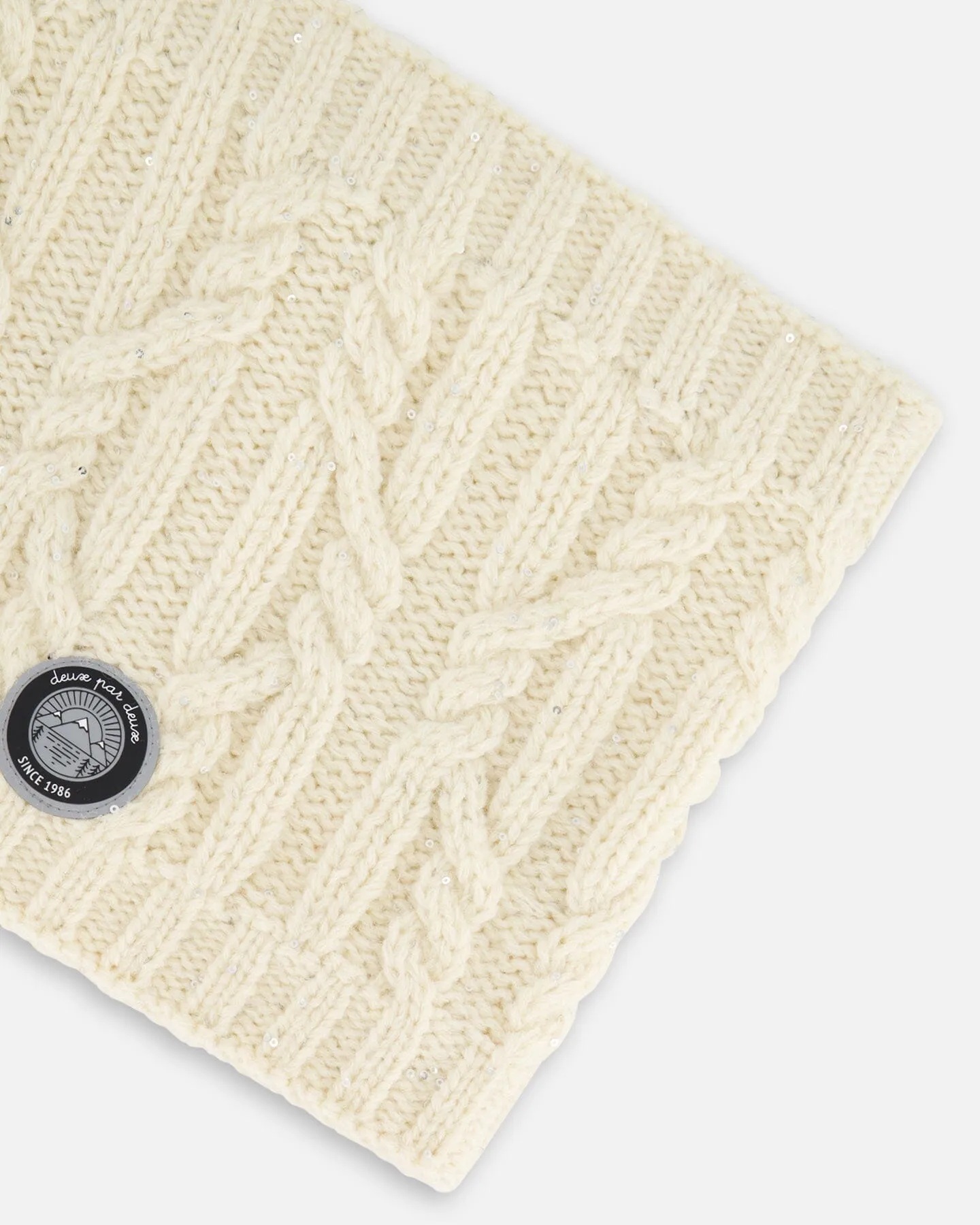 Knit Neckwarmer Off White by Deux par Deux