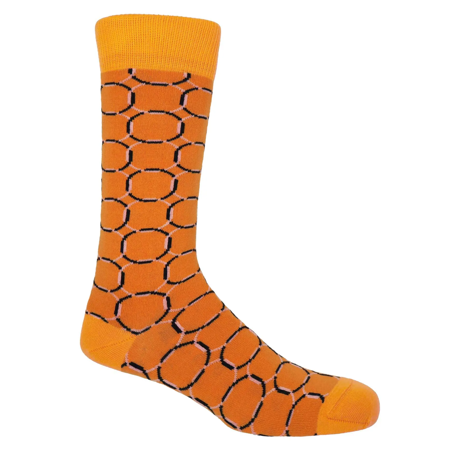 Linked Men's Socks - Orange