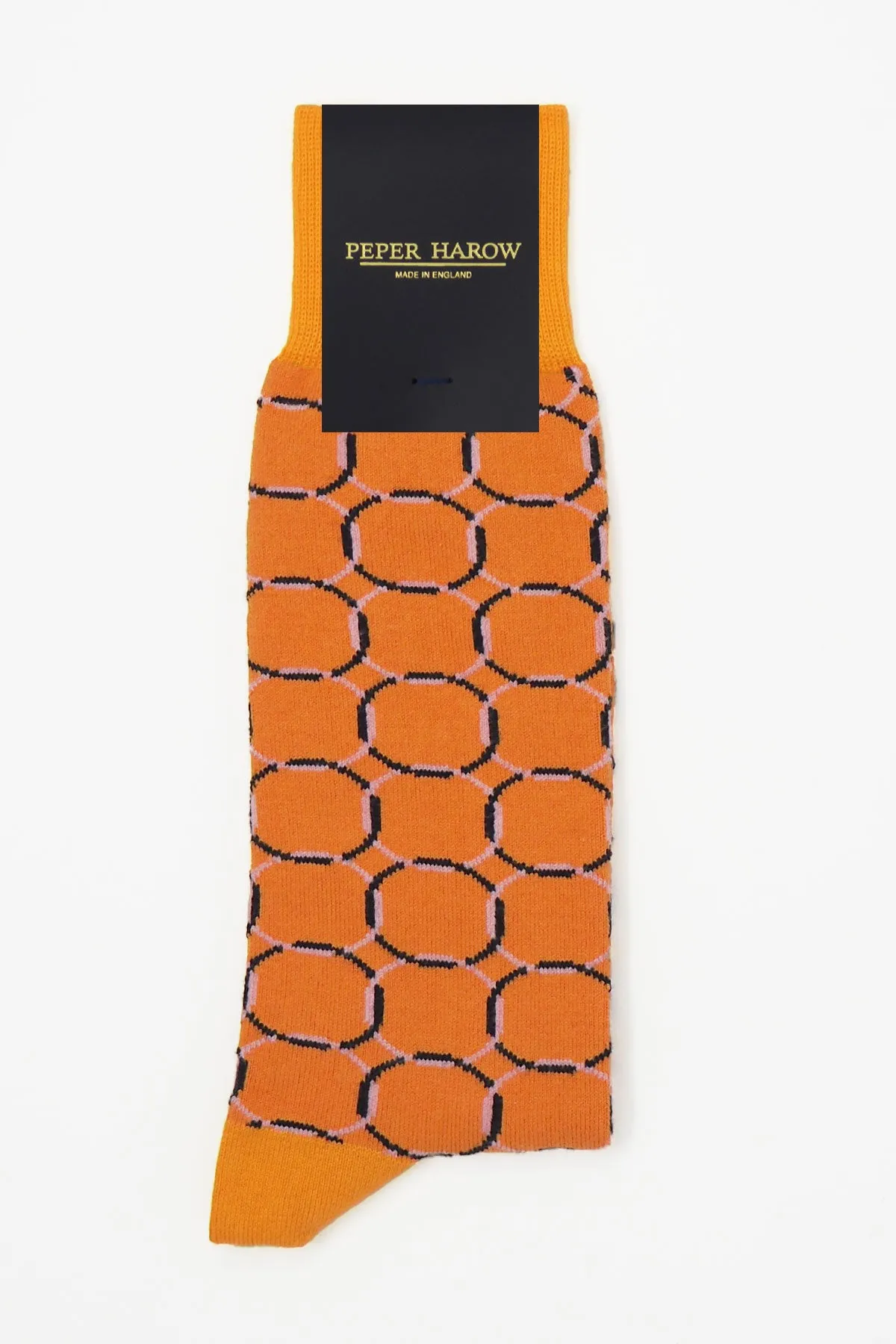 Linked Men's Socks - Orange