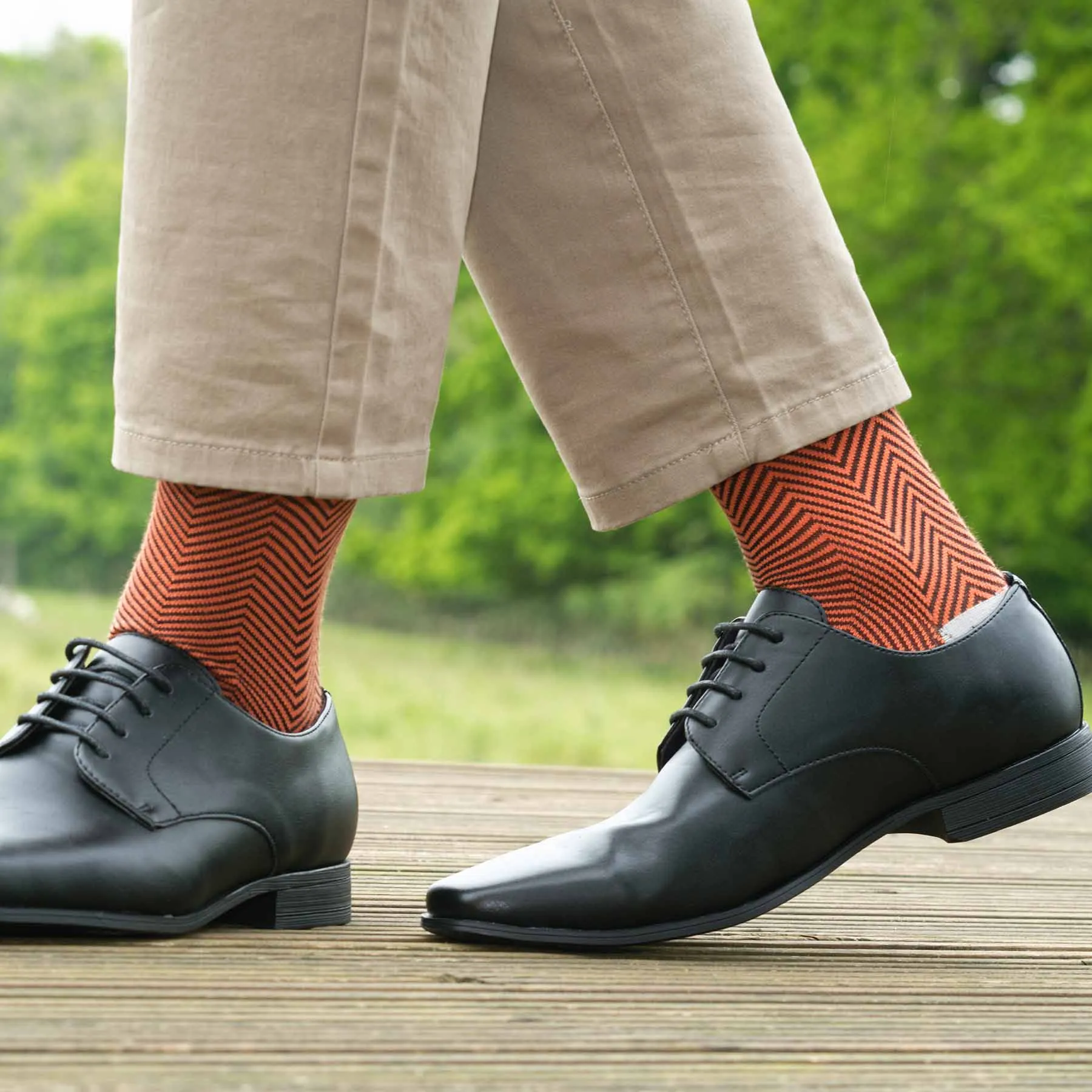 Lux Taylor Men's Socks - Orange