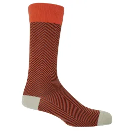 Lux Taylor Men's Socks - Orange