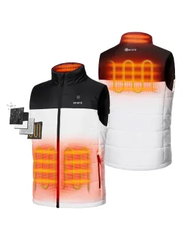 Men's Classic Heated Vest - Black & White