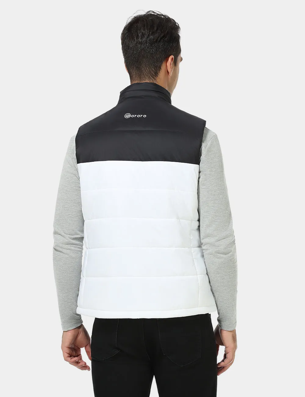 Men's Classic Heated Vest - Black & White