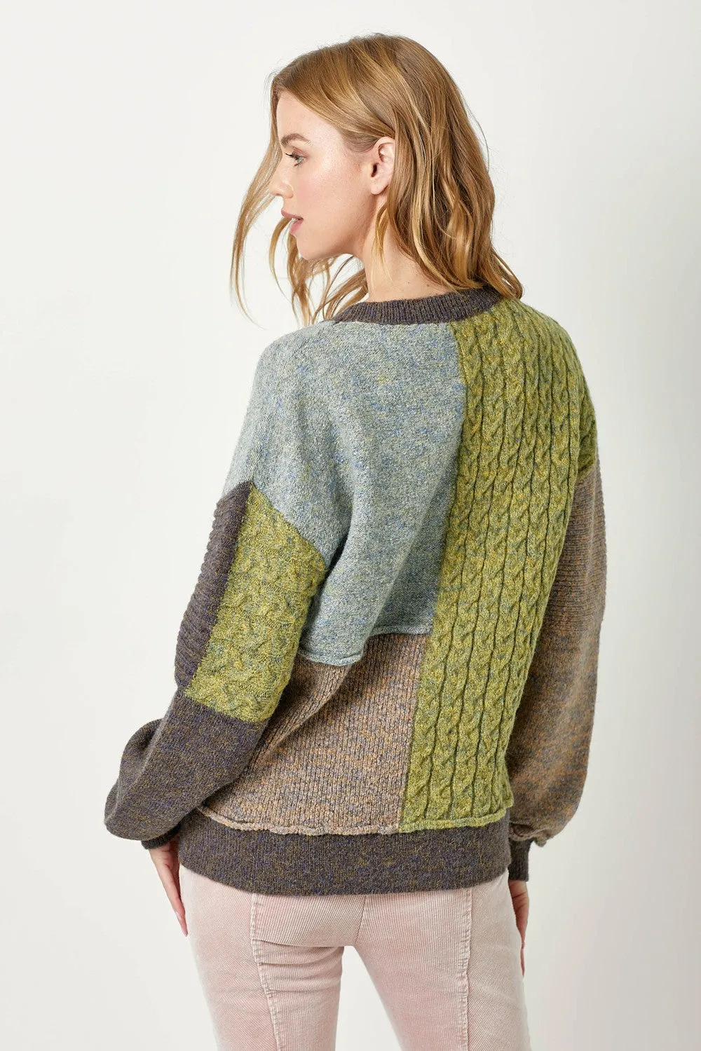 Mixed Weave Pullover Sweater