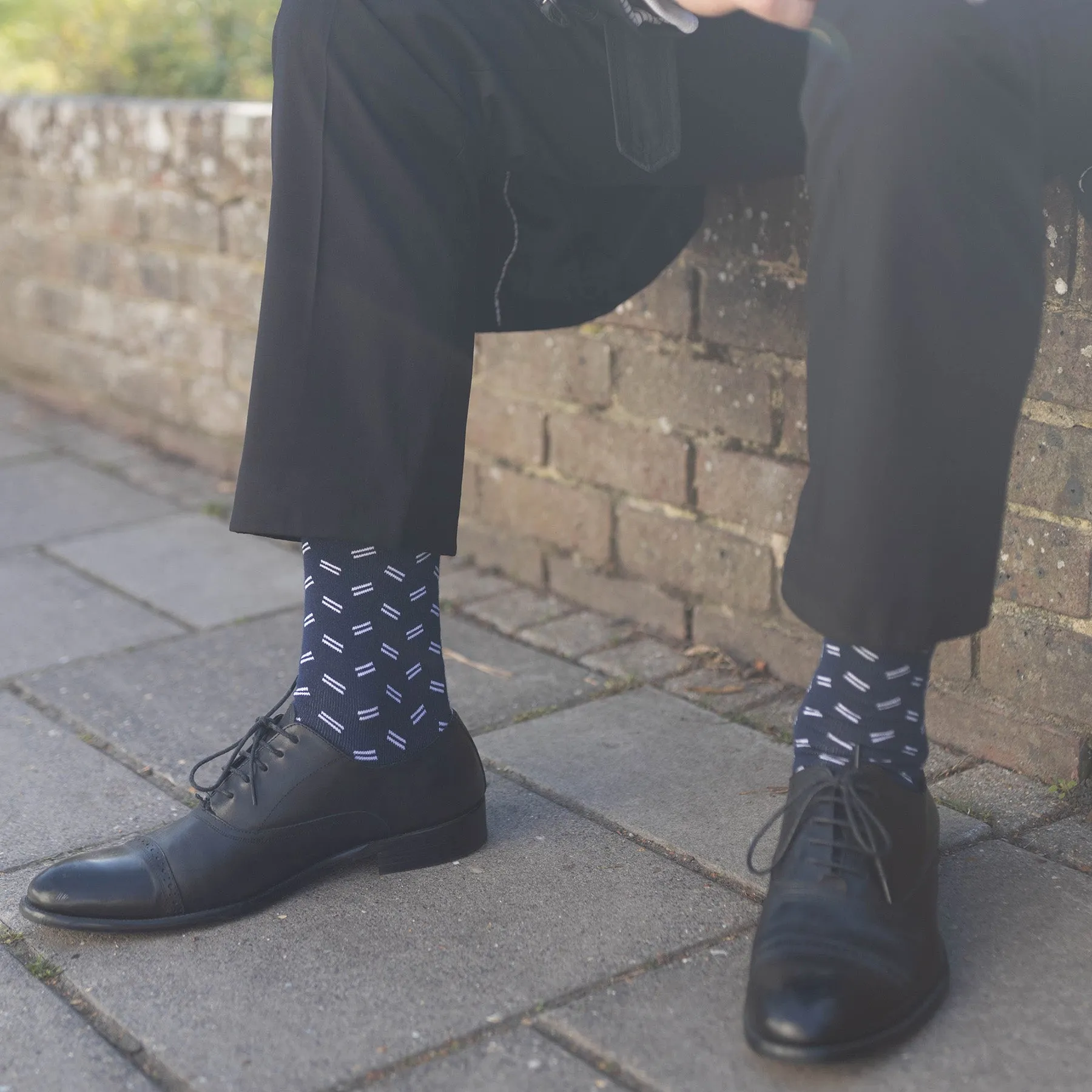 Parallel Men's Socks - Navy