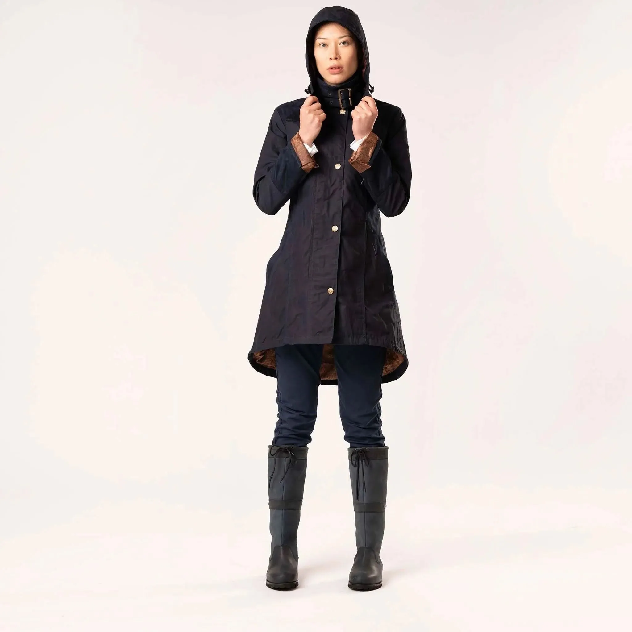 Perdita Navy Waterproof Coat