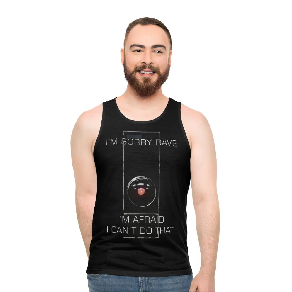 "I M Sorry Dave" Unisex Tank Top | Classic Sci-Fi Movie Fans