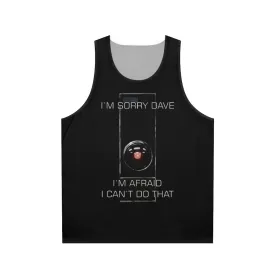 "I M Sorry Dave" Unisex Tank Top | Classic Sci-Fi Movie Fans