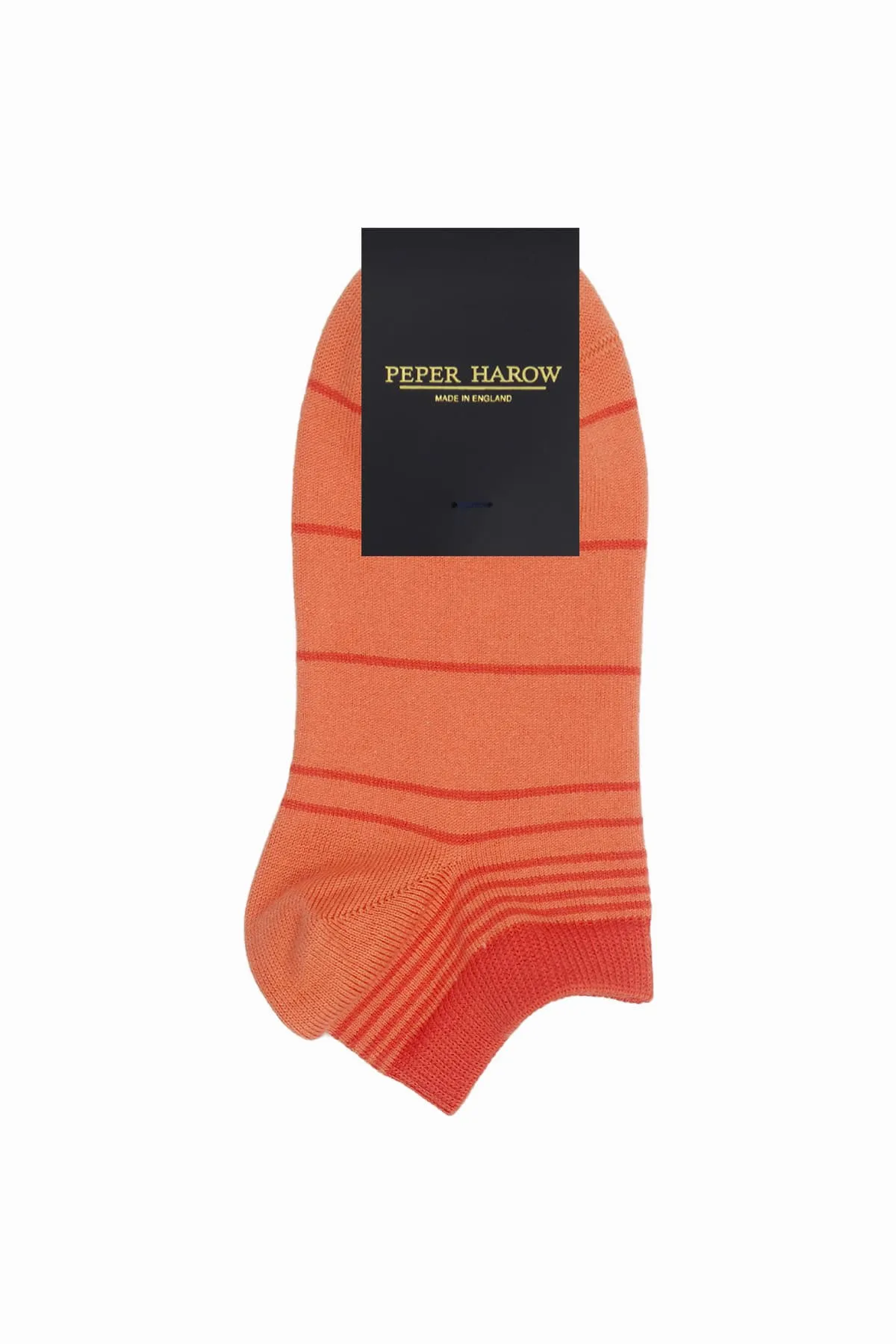 Retro Stripe Women's Trainer Socks - Orange