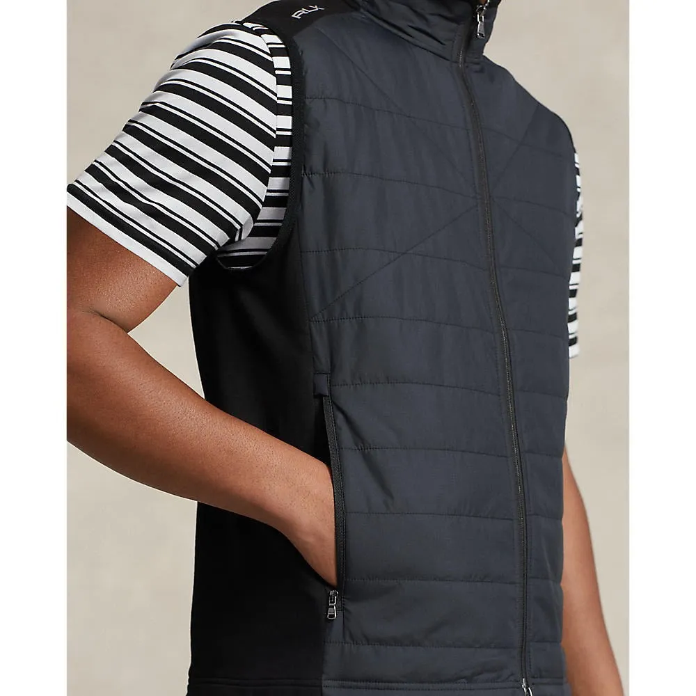 RLX Ralph Lauren Cool Wool Insulated Golf Vest - Polo Black