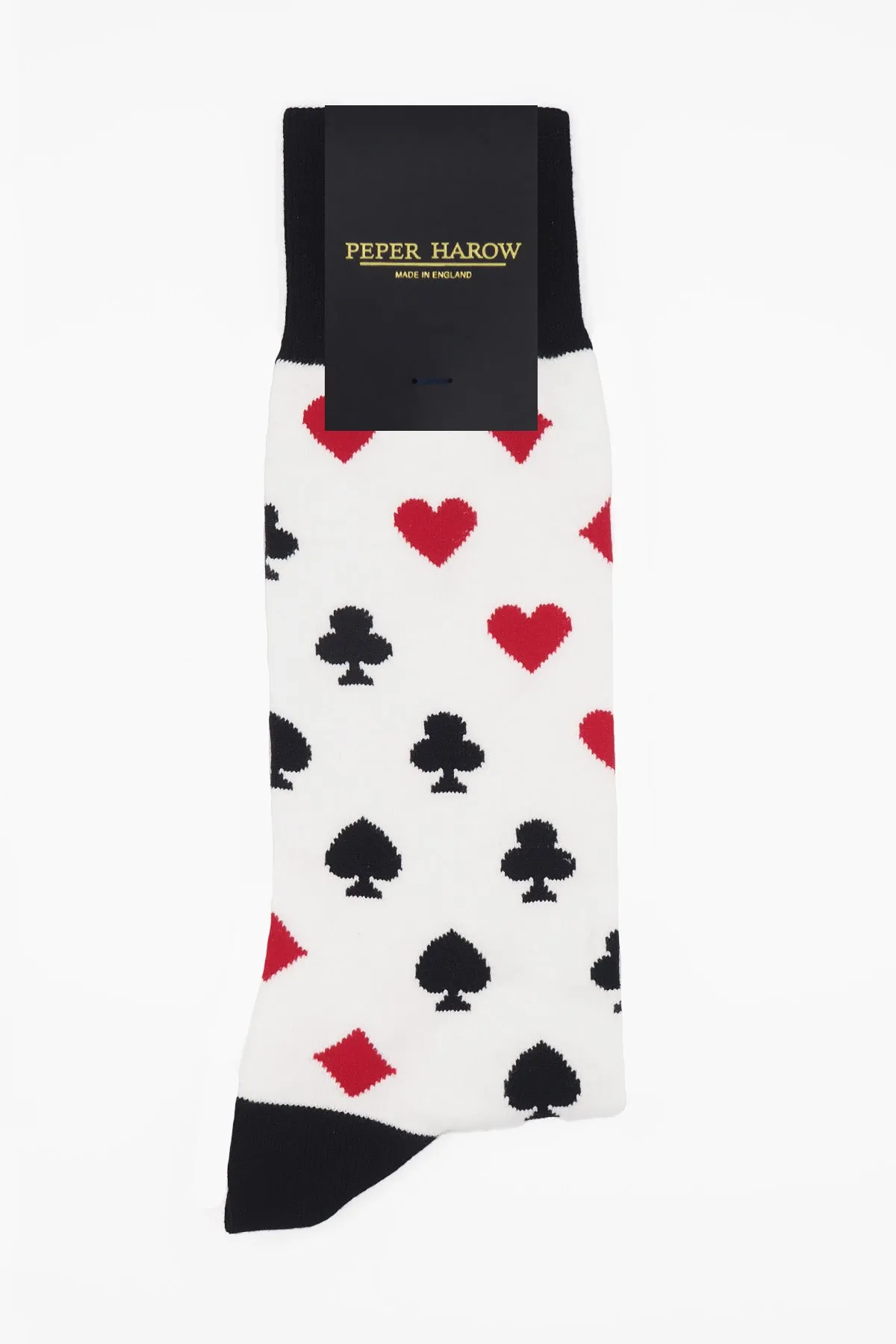 Royal Flush Men's Socks - White