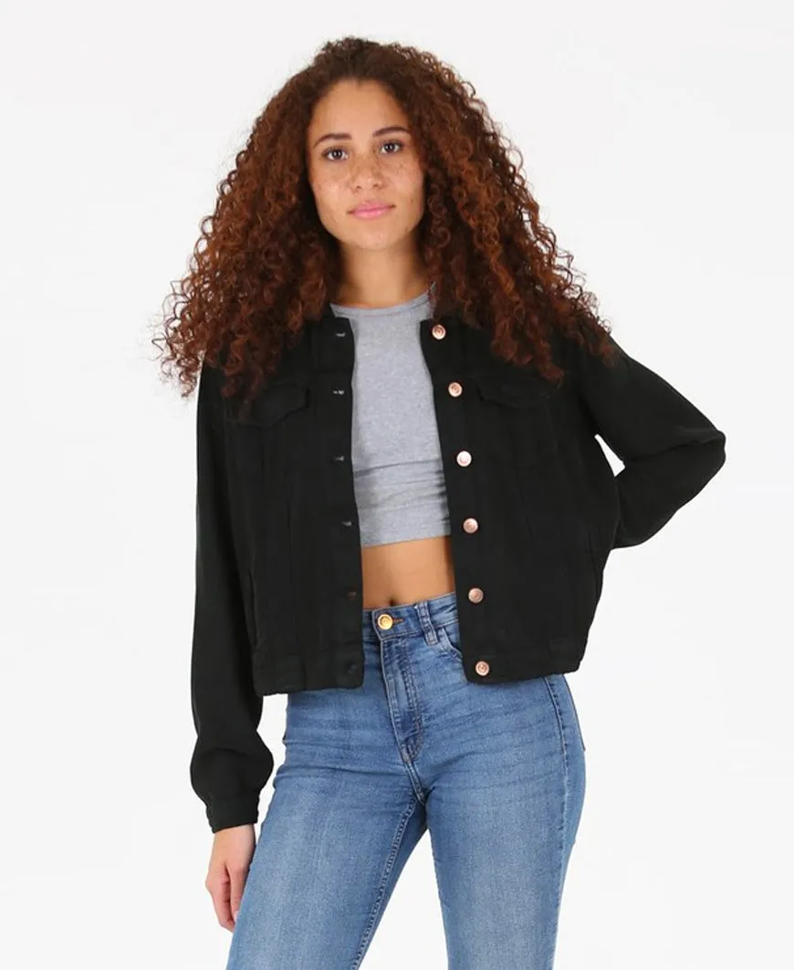 Stella Black Denim Jacket