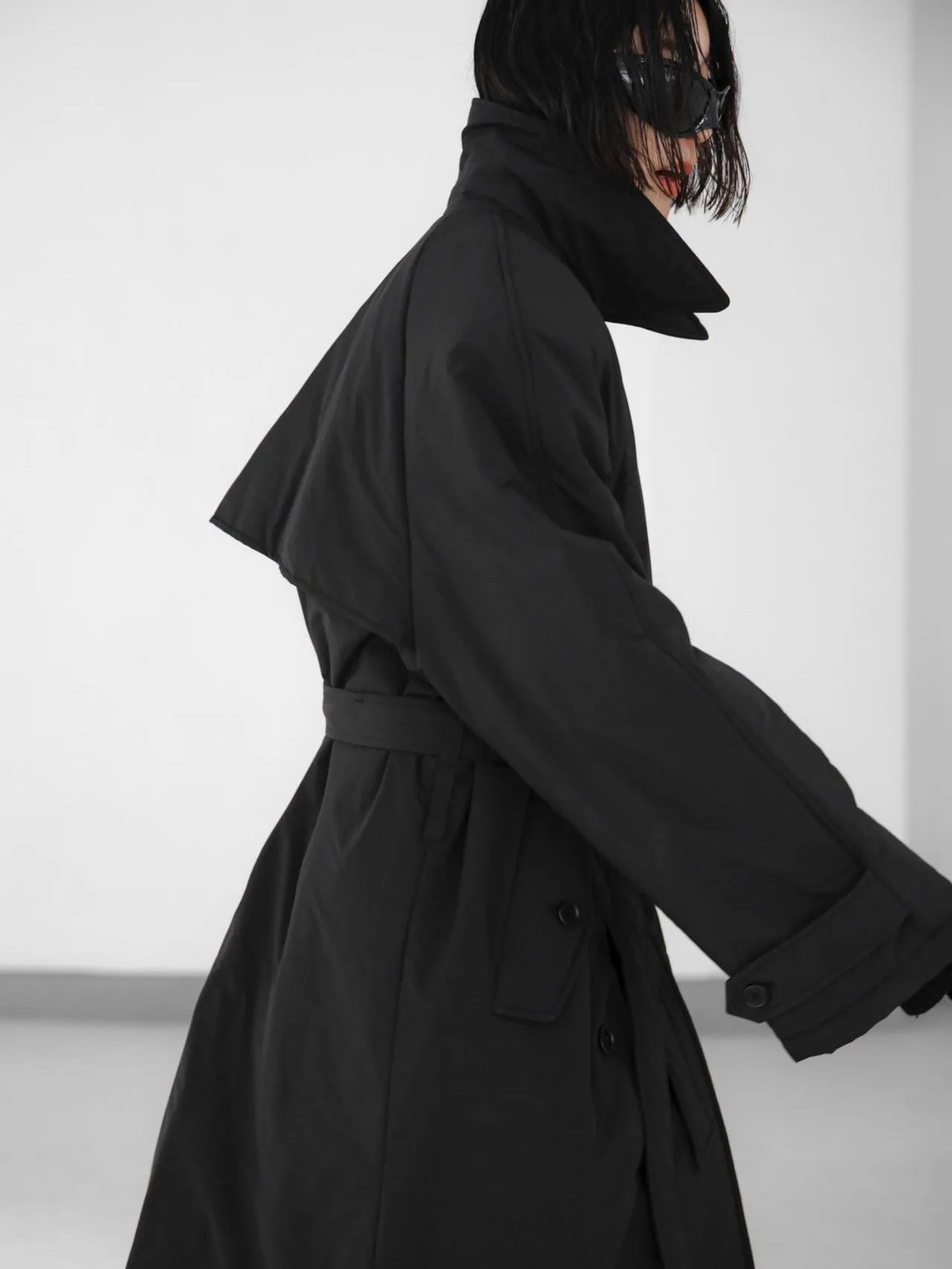 SUPER OVERSIZED PADDED TRENCH COAT