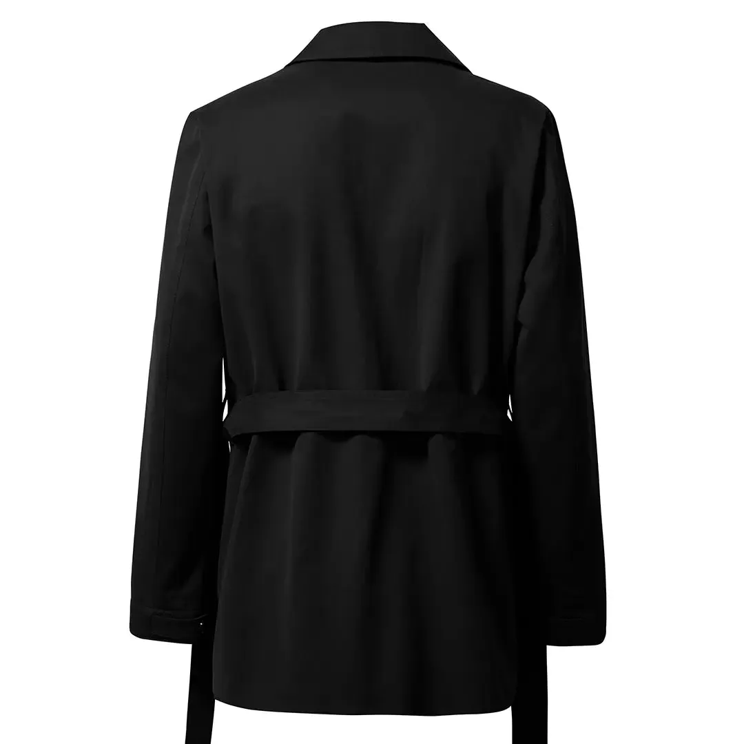 THE BLACK MONACO II SHORT TRENCH COAT