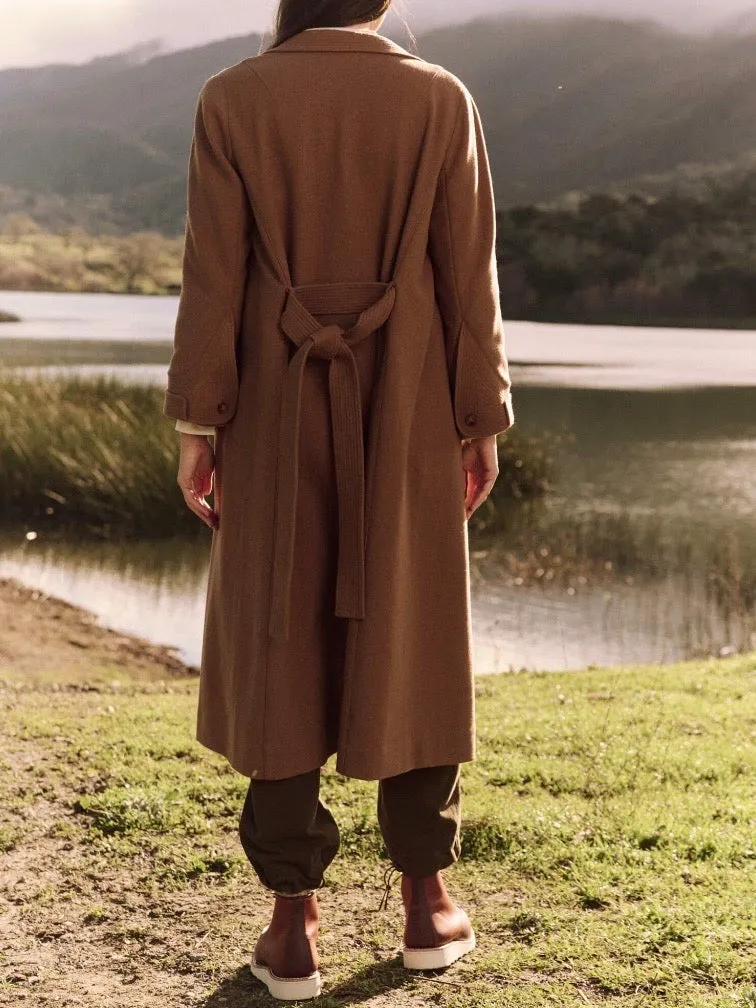 The Trapunto Trench Coat -  Camel