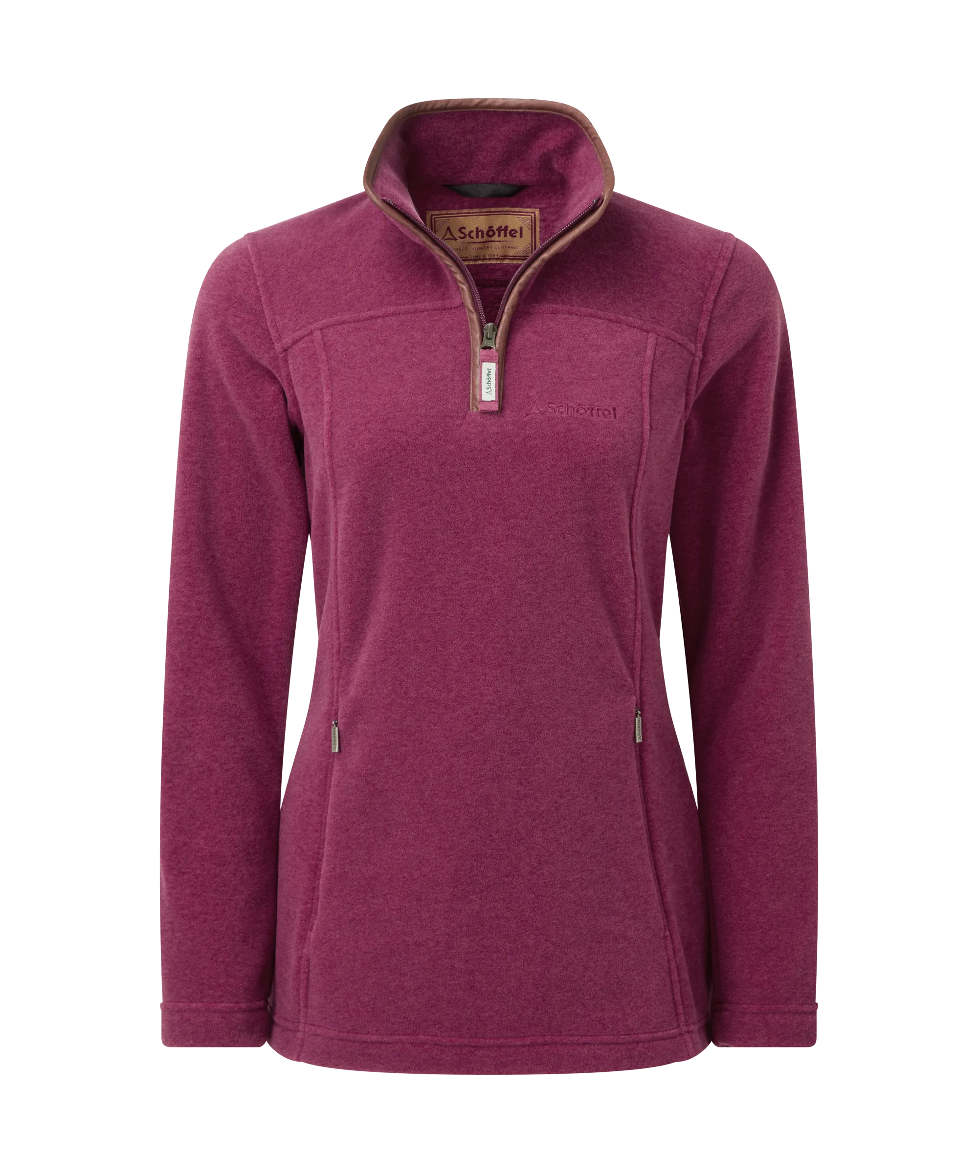 Tilton Quarter Zip Fleece - Mulberry