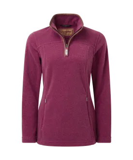 Tilton Quarter Zip Fleece - Mulberry