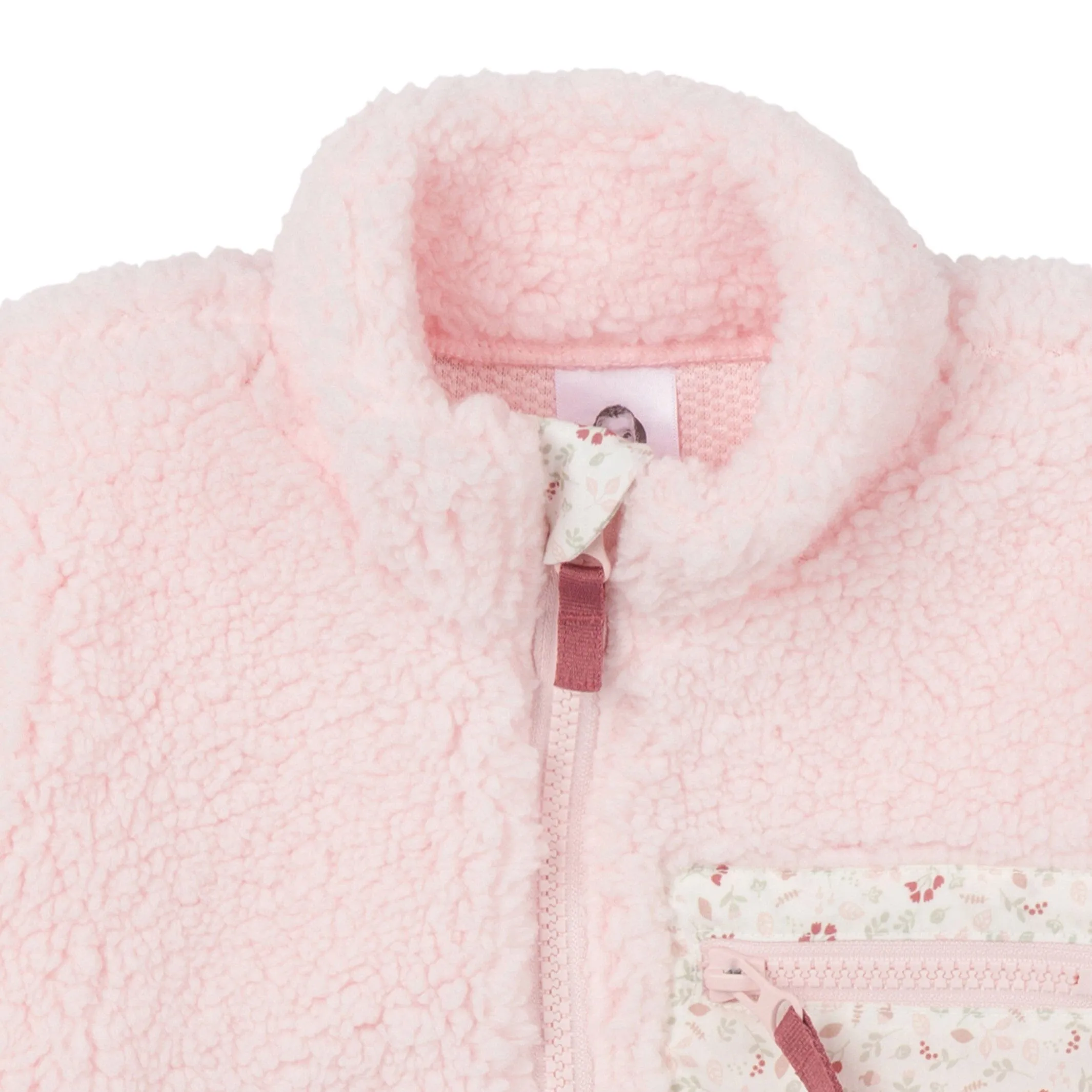 Toddler Girls Pink Sherpa Jacket