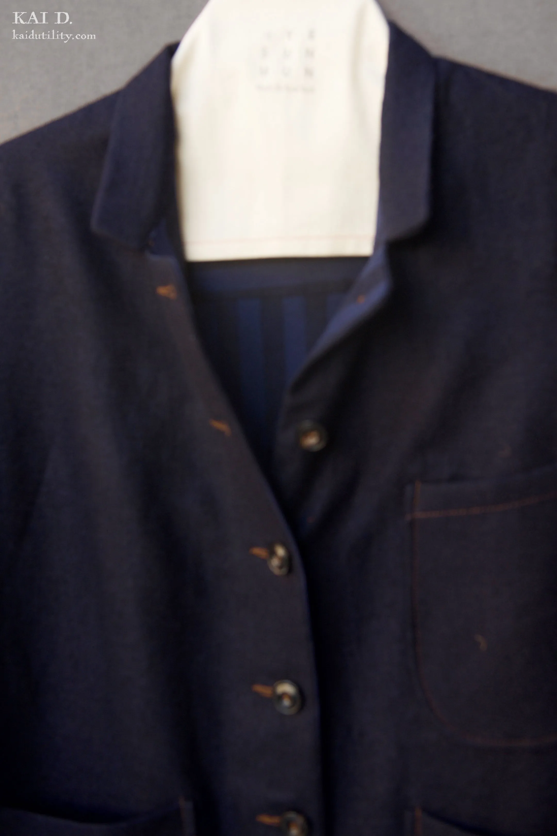 Wool Cashmere Mead Jacket - Deep Indigo - S